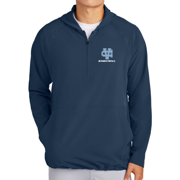 Valley Christian Basketball Repeat 1/2 Zip Long Sleeve Hooded Jacket Thumbnail