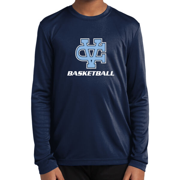 Valley Christian Basketball Youth Long Sleeve PosiCharge Competitor Tee Thumbnail