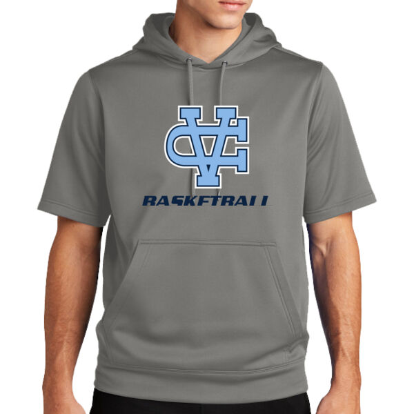 Valley Christian Basketball Sport Wick Fleece Short Sleeve Hooded Pullover Thumbnail